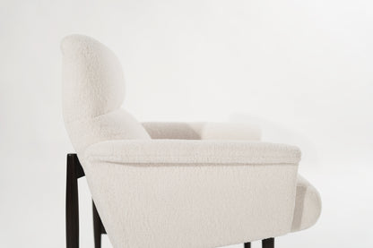 Scandinavian-Modern Lounge Chairs in Wool, 1950s