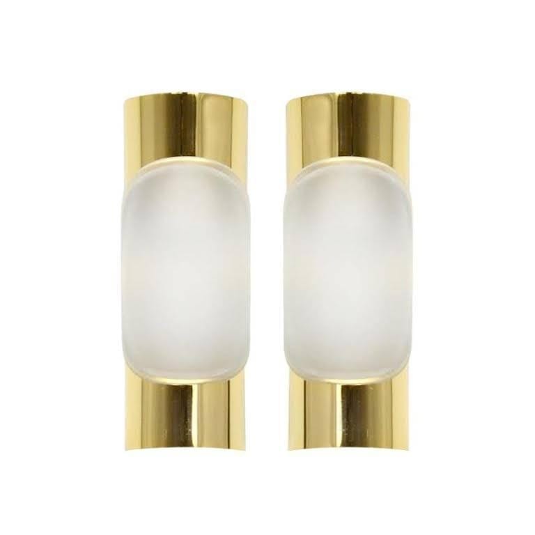Brass Sconces by Doria Leuchten, Germany, 1960s
