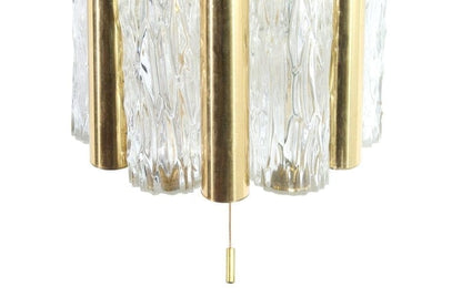 Murano Glass and Brass Sconces by Doria Leuchten, Germany 1950s