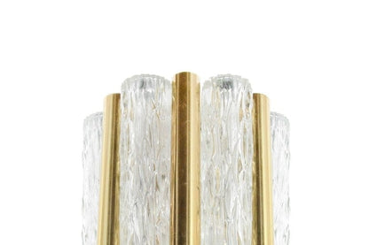 Murano Glass and Brass Sconces by Doria Leuchten, Germany 1950s