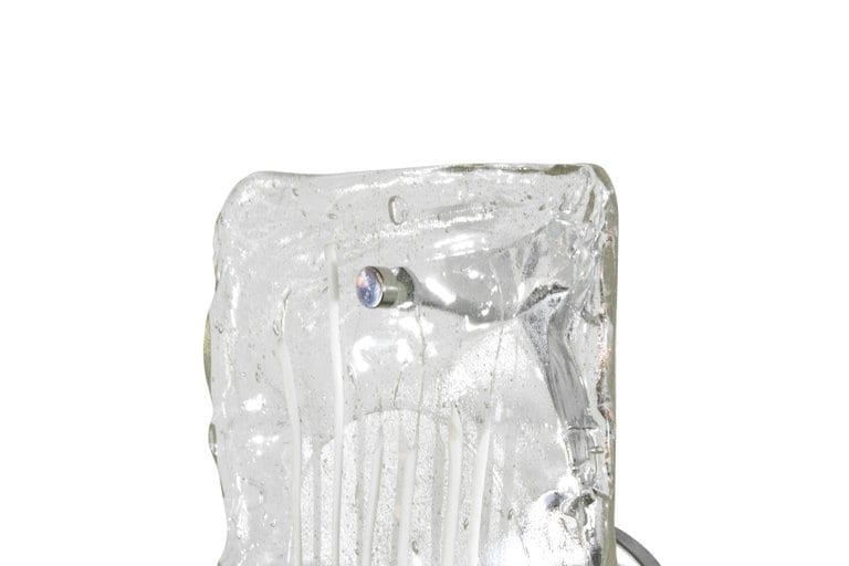 Murano Glass Ice Drip Sconces, Austria, 1960s