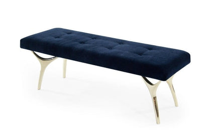 Crescent Bench Series 60 in Polished Brass
