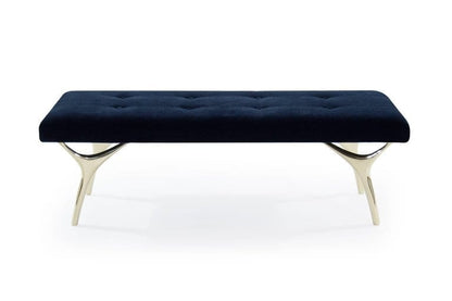 Crescent Bench Series 60 in Polished Brass