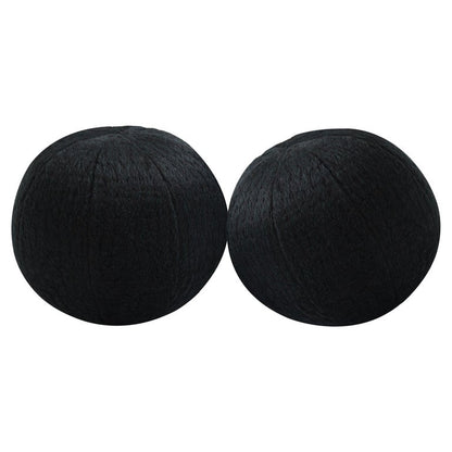 Orb Accent Pillow in Navy Blue Alpaca by Holly Hunt