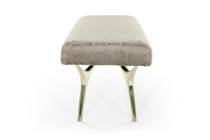 Crescent Bench Series 60 in Polished Brass
