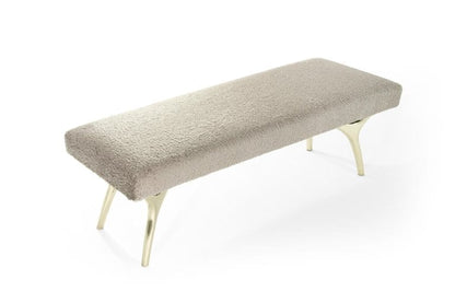 Crescent Bench Series 60 in Polished Brass