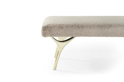 Crescent Bench Series 60 in Polished Brass