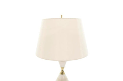 Porcelain Hourglass Table Lamps by Gerald Thurston, 1950s